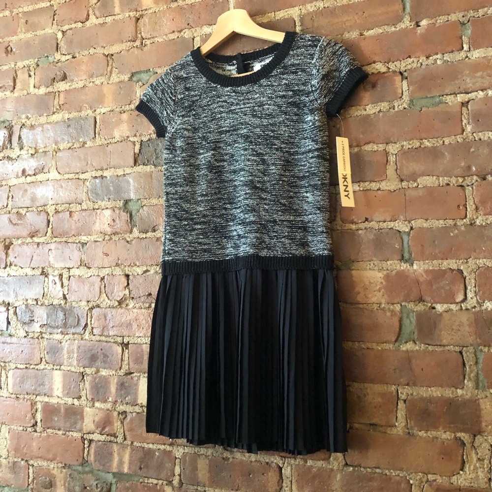 DKNY Pleated Knit Dress - Picture 2 of 9